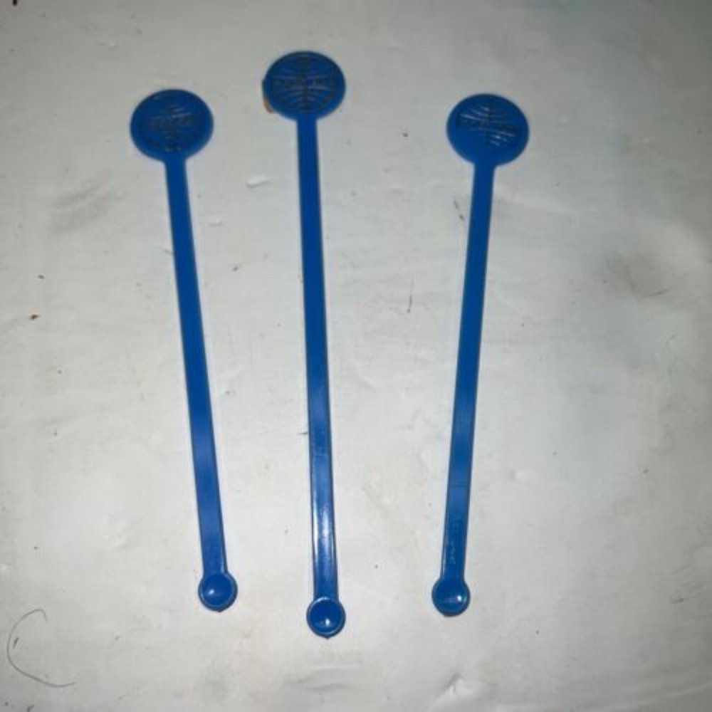 Vintage PanAm Pan American Drink Swizzler Stir Sticks Lot of 3